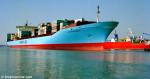 ID 726 SOVEREIGN MAERSK (1997/92198grt/IMO 9120841. Renamed MSC DOMNA X), maiden visit, Southampton, England.